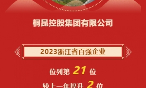 2023浙江省企业百强榜发布，tyc234cc 太阳成集团再进位！