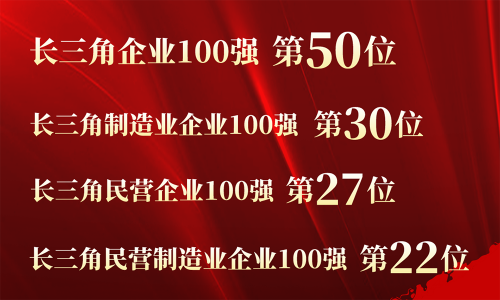 第50位！tyc234cc 太阳成集团控股入围2023长三角百强企业