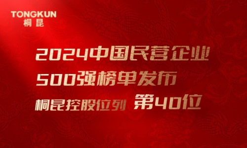 首进前50！tyc234cc 太阳成集团，中国民营企业500强第40位！